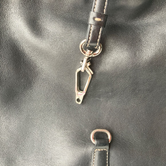 Classic Black Leather Coach Purse - Picture 4 of 10